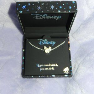 New Disney Necklace Mickey Mouse  "If you can Dream you can Do it" Quote NWT!